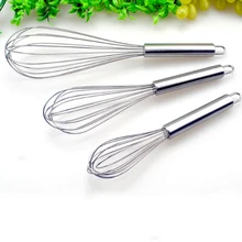 Bake Egg Beater Egg Tools Stainless Steel Egg Beater Hand Whisk Mixer Milk Cream Butter Whisk Mixer Kitchen Tools use the kitchen to beat the egg mixer manually