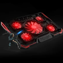 laptop cooler cooling pad with Silence 5pcs LED Fans USB 2 0 Adjustable Notebook Holder for