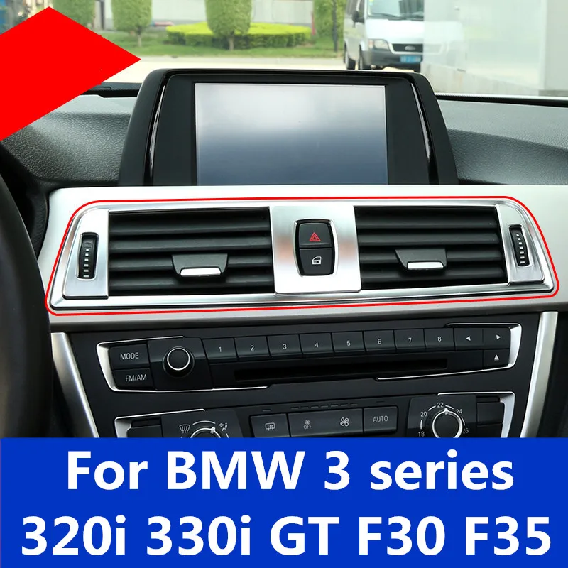 For BMW 3 series 320i 330i GT F30 F35 Car Interior Navigation Control Panel air conditioner outlet Decorative Frame Cover Trim | Автомобили