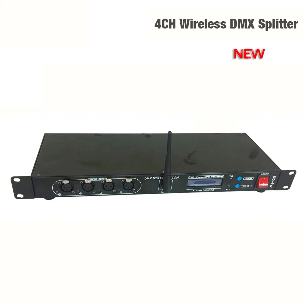 

DHL Free Shipping 2.4G Wireless DMX Receiver and 4CH DMX outputs All output are electronically & optically isolated