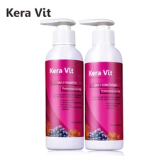 Kera Vit 250 мл* 2 шт Кератиновое лечение волос Ежедневный Шампунь+ кондиционер для гладких блестящих и восстанавливающих волос
