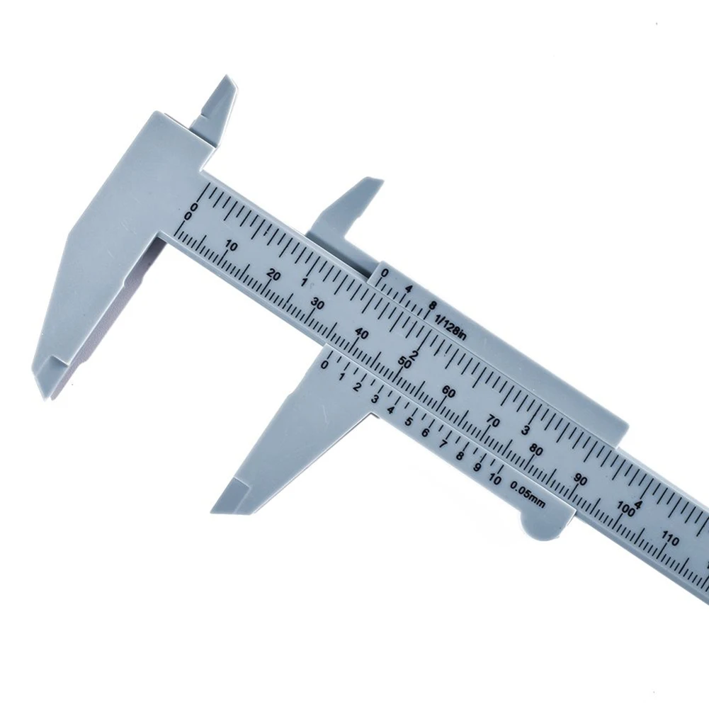 2Pcs/lot Plastic 0 150mm Vernier Caliper Trammel Ruler Micrometer Measuring Tools for Permanent