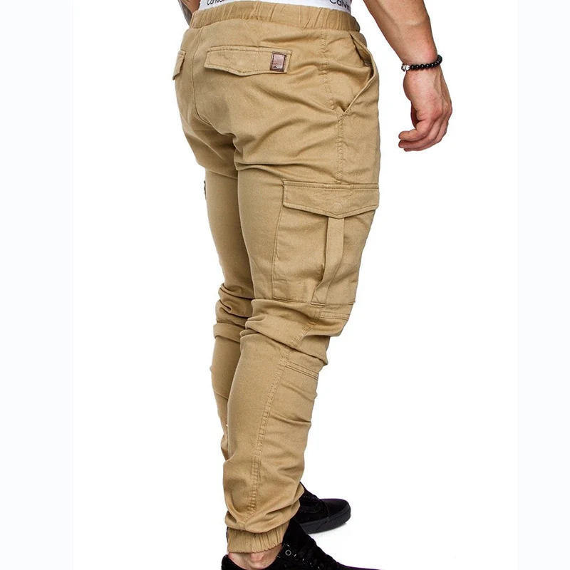 Covrlge Весенние новые мужские однотонные повседневные эластичные спортивные брюки, молодежные модные брюки MKX040