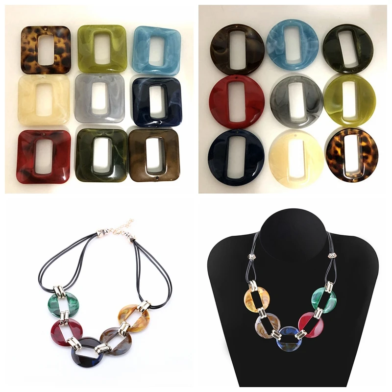 

20pcs/lot Acrylic Necklace Strands Parts Linked Bag Chains Accessories Women Jewelry DIY Parts Glasses Chains Components