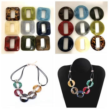

20pcs/lot Acrylic Necklace Strands Parts Linked Bag Chains Accessories Women Jewelry DIY Parts Glasses Chains Components
