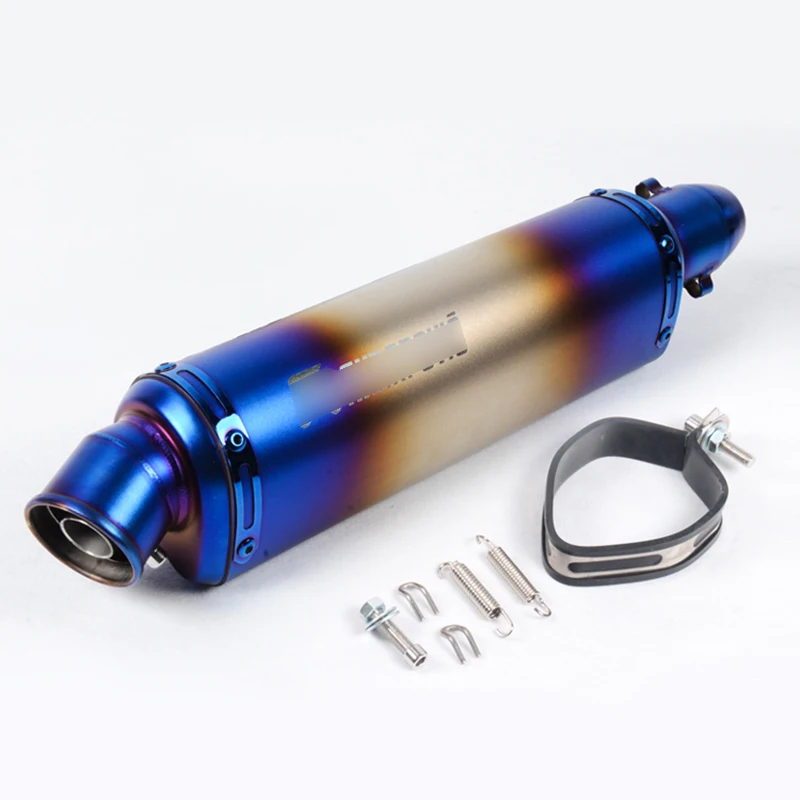 Universal Exhaust Pipe Muffler Silencer Tail Tip Escape with Removable DB Killer Exhaust System for Motorcycle ATV Bike