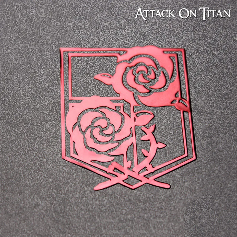 Атака на Титанов металлическая наклейка s Скаутинг значок легиона логотип Крылья Свободы персональная наклейка для багажа ноутбука Декор телефона