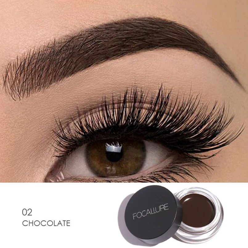 

Focallure Brand Eyes Makeup Eyebrow Tint Cream with Brush Easy to Wear Eyebrow Pomade Long Lasting Eyebrow Enhances Maquiagem