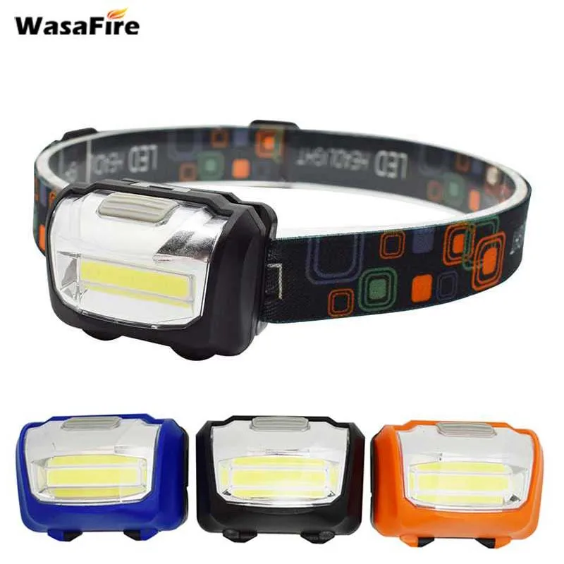 cheap Wasafire Mini COB LED Headlamp 3 Modes Bicycle Light Waterproof Headlight Head Lamp Lantern For Outdoor Camping Night Fishing