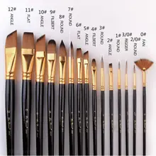 15 шт./компл. Высокое качество нейлон Многофункциональный Краски щетка для масла Краски ing акварель акриловая кисть набор кистей для рисования Искусство ремесло