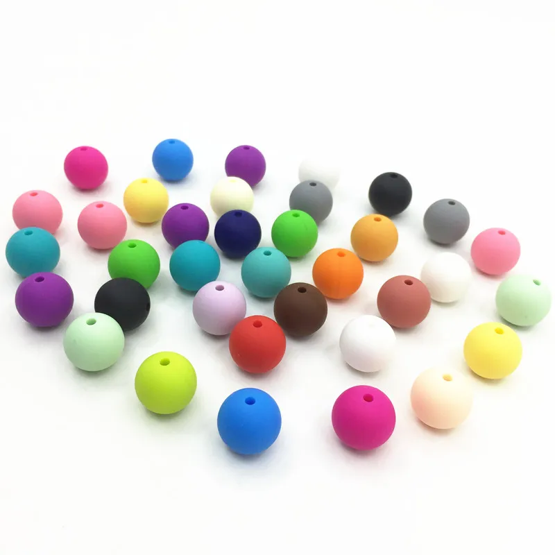 NEW Silicone Teething round 15mm beads Wholesale Baby Teething beads