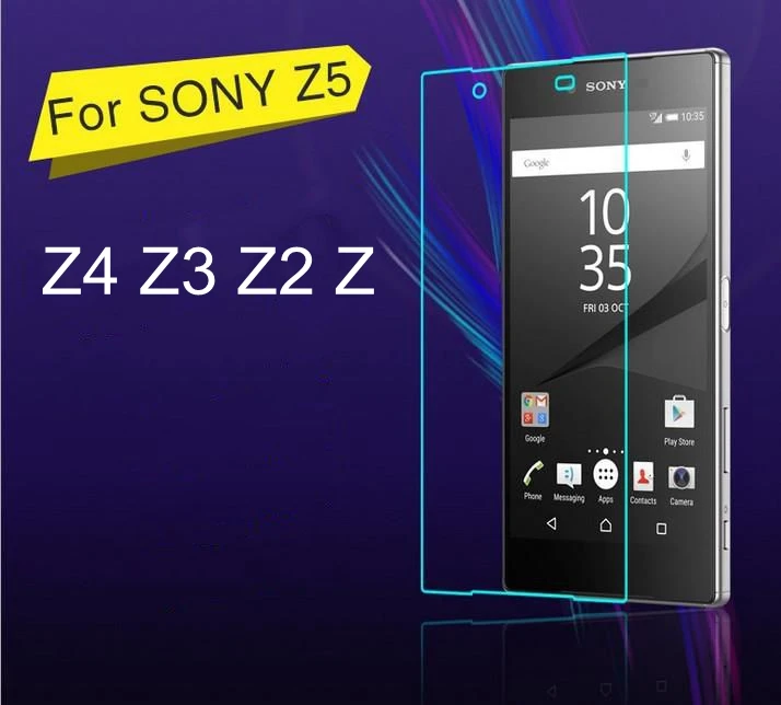 

Front Premium Tempered Glass Film Screen Protector For Sony Xperia Z Z1 Z2 Z3 Z4 Z5 Compact Premium Mini 50pcs