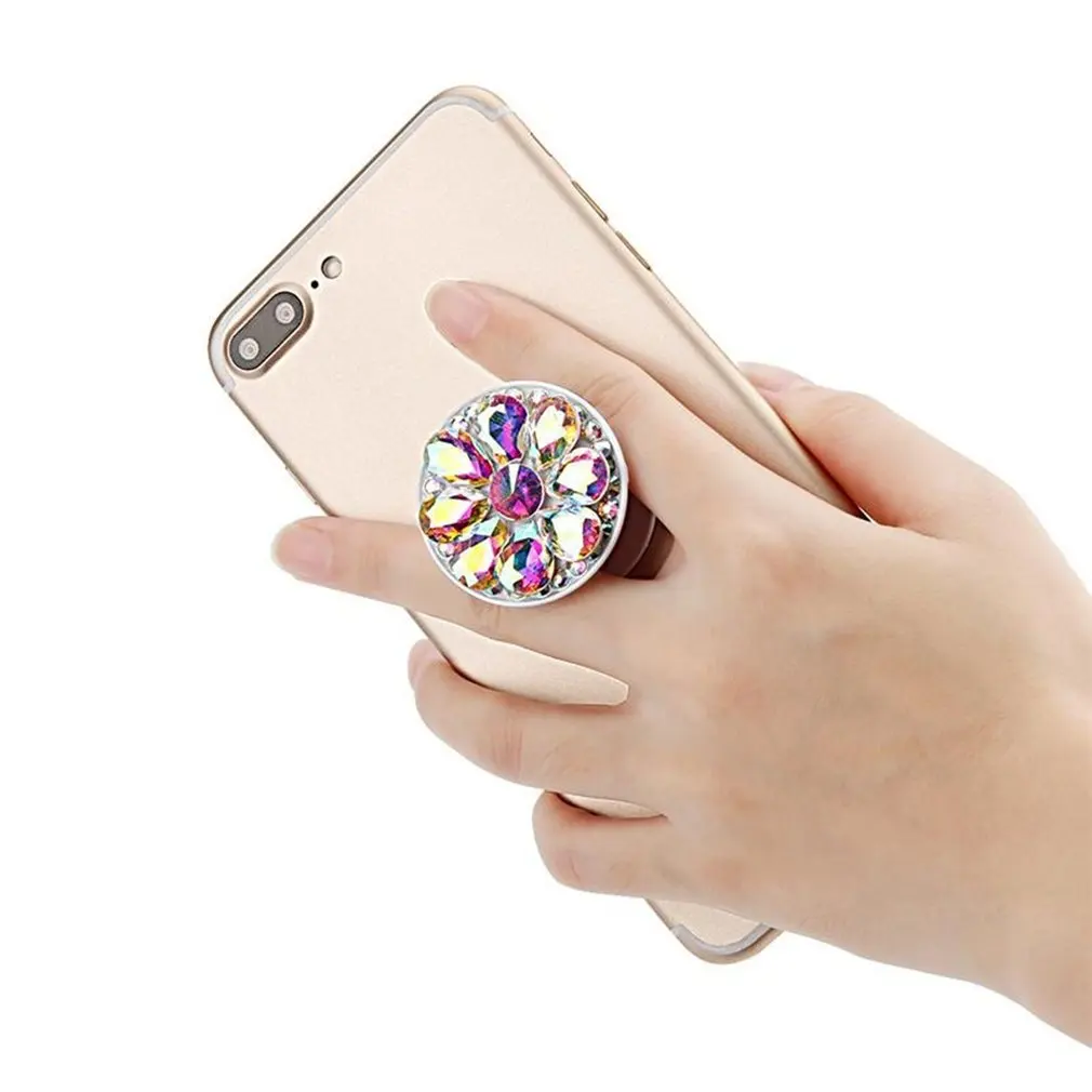 

Finger Ring Phone Holder Bling Air Bag Diamond SmartPhone Stander For iPhone Samsung Universal Expanding Stents Car Mount