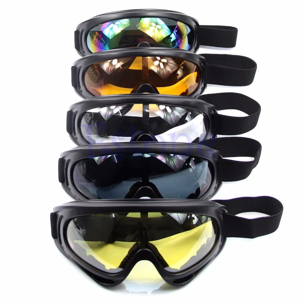 RIDLOG 13PC Motorcycle Goggles & Skull Face Masks Set - 5 Goggles, 8 Masks, UV Protection, For Dirt Bike, Ski, Outdoor Sports