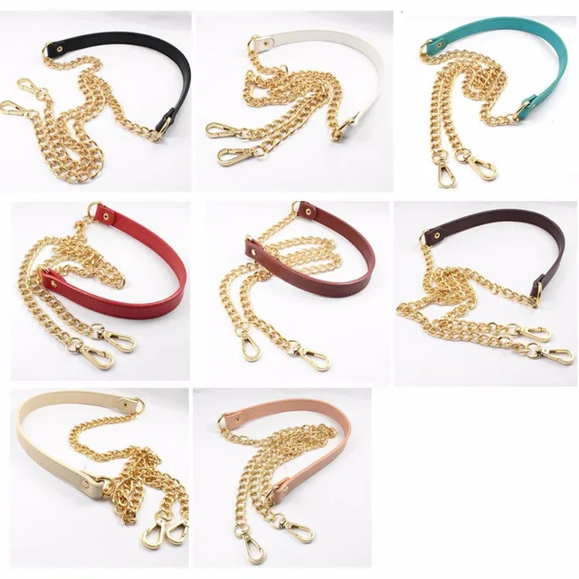 120cm Diy 60cm 160cm Gold Chain Shoulder Bag Replacement Straps 120cm Diy 60cm 160cm Gold Chain Shoulder Bag Replacement Straps Colorful Pu Leather