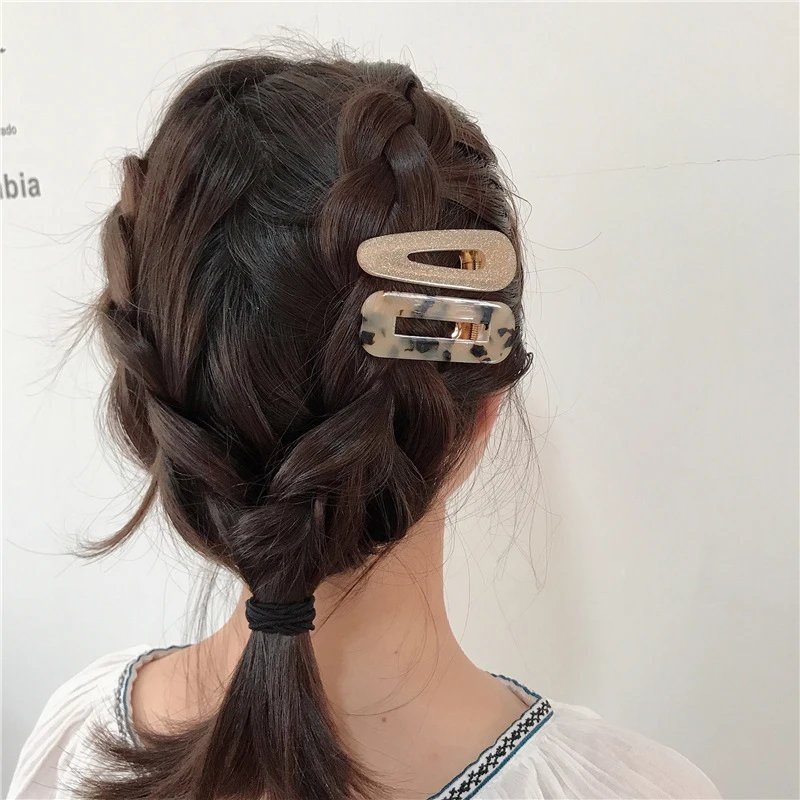 Oaoleer аксессуары и клипсы для волос для женщин и девушек акриловые полые заколки для волос в форме капли