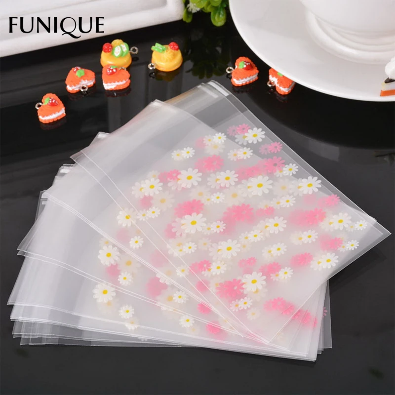 Buy FUNIQUE 50PCs Self Adhesive Seal Bags Daisy Flower