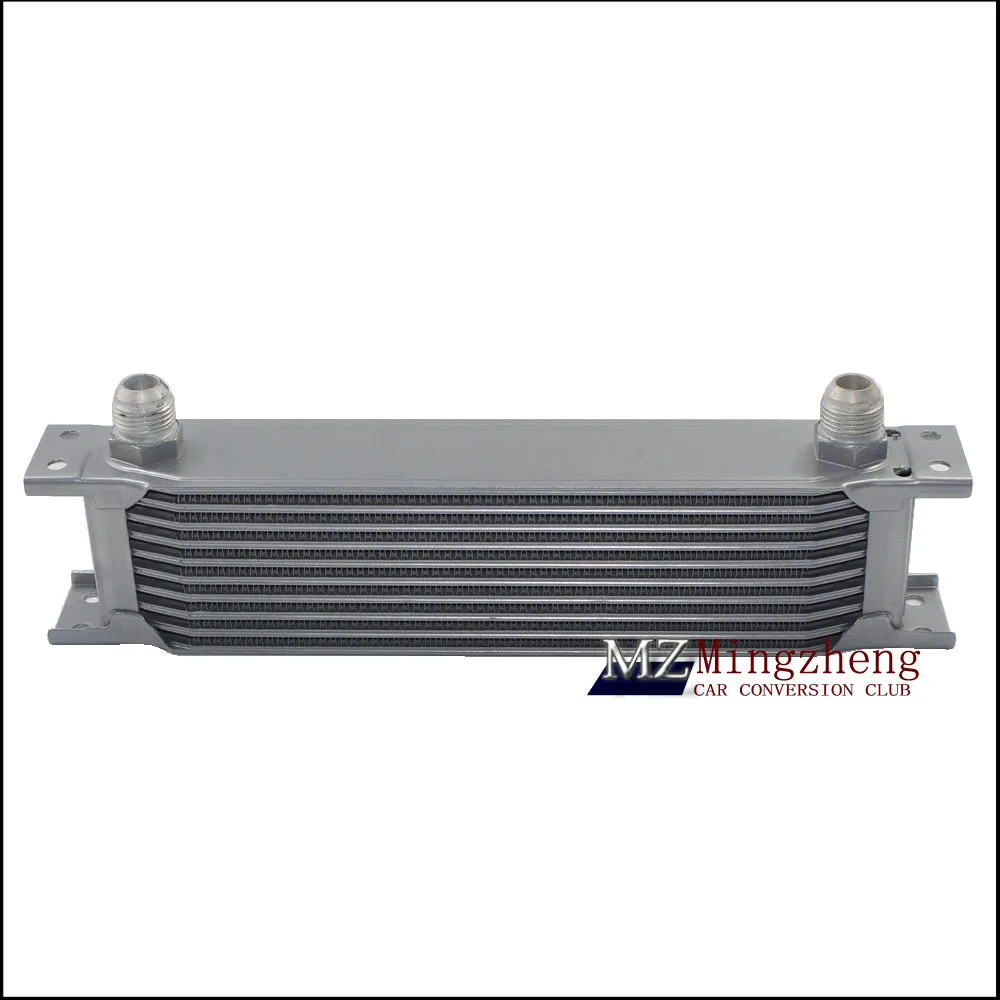 

Thermostat Adaptor Engine Racing Oil Cooler Kit For CAR/TRUCK Silver (7Row 10Row 13Row 16 Row 19Row)