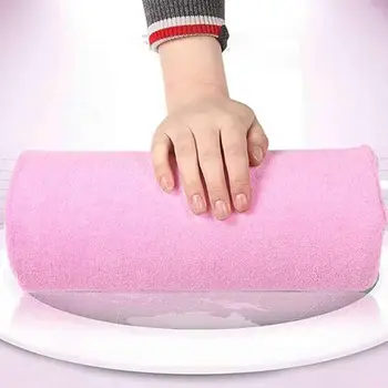 

Soft Hand Pillow Professional Half Hand Cushion Sponge Rest Pillow Long Nail Art Design Small Manicure Pillow Cushion