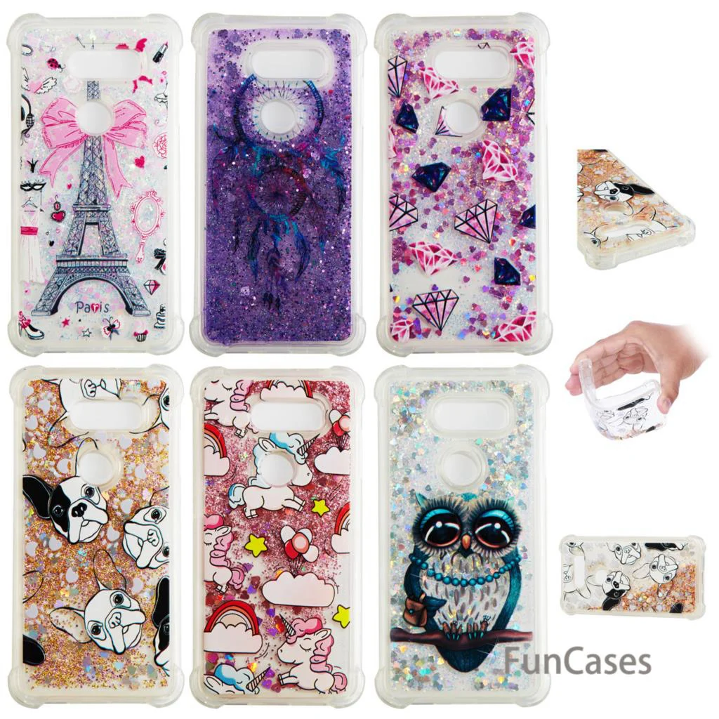Unicorn Dynamic Case sFor Estojo LG V30 Soft TPU Phone Case Cellphone Plain Silicone Case sFor LG V30 Fodral Carcasa Telepon