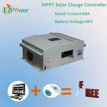 60A 48 V MPPT Солнечный контроллер, контроллер Заряда MPPT 3 кВт, РЧ связь, ЖК-дисплей