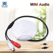 ZSVEDIO мини аудио Микрофон Чувствительность микрофона-35 дБ для безопасности и защиты/видеонаблюдения/Камеры Скрытого видеонаблюдения/IP камера