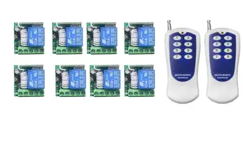 

8pcs 433Mhz/315 DC 12V Universal Wireless Remote Control Switch 1CH relay Receiver Module and RF Transmitter