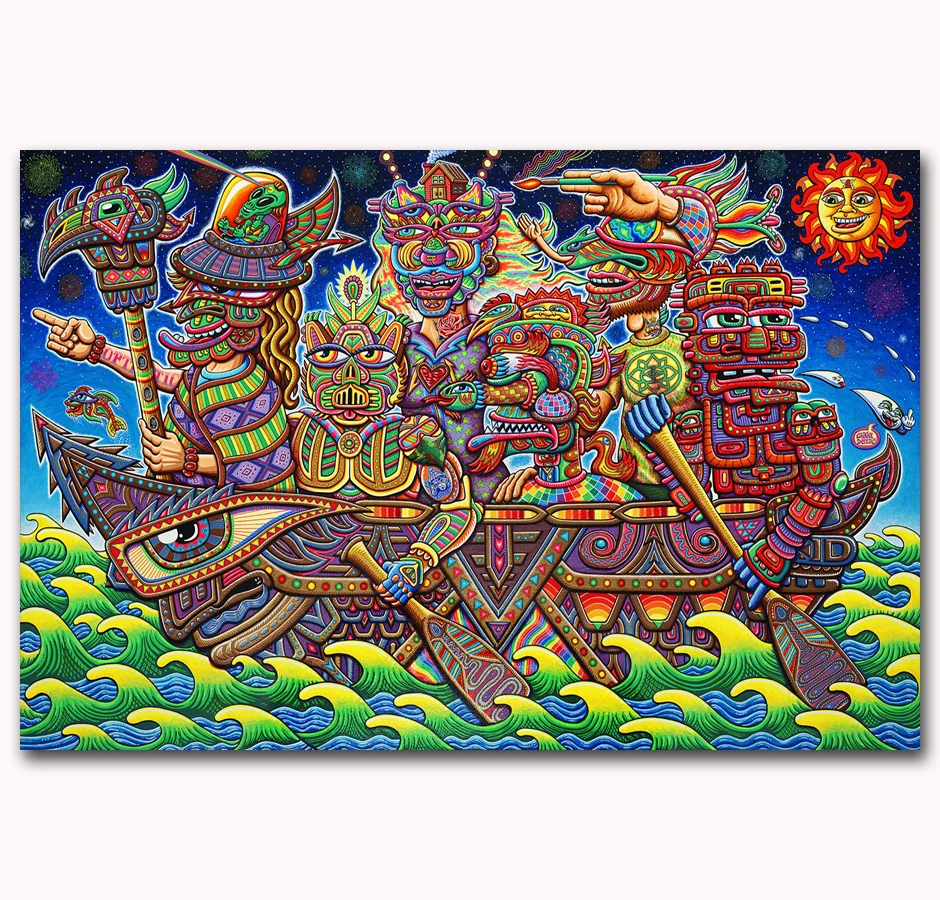 frame 18x24 poster for inch Abstract MQ1169 Alex Funny Psychedelic Grey Visual Trippy