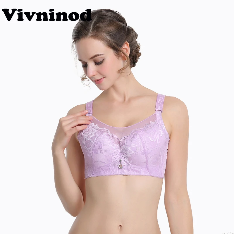 Plus Size Bra Cotton Women Sexy Lace Push Up Wide Bras Side Gathering Large  Cup D Underwear Lingerie Bralette Brassiere Cup C D - Bras - AliExpress