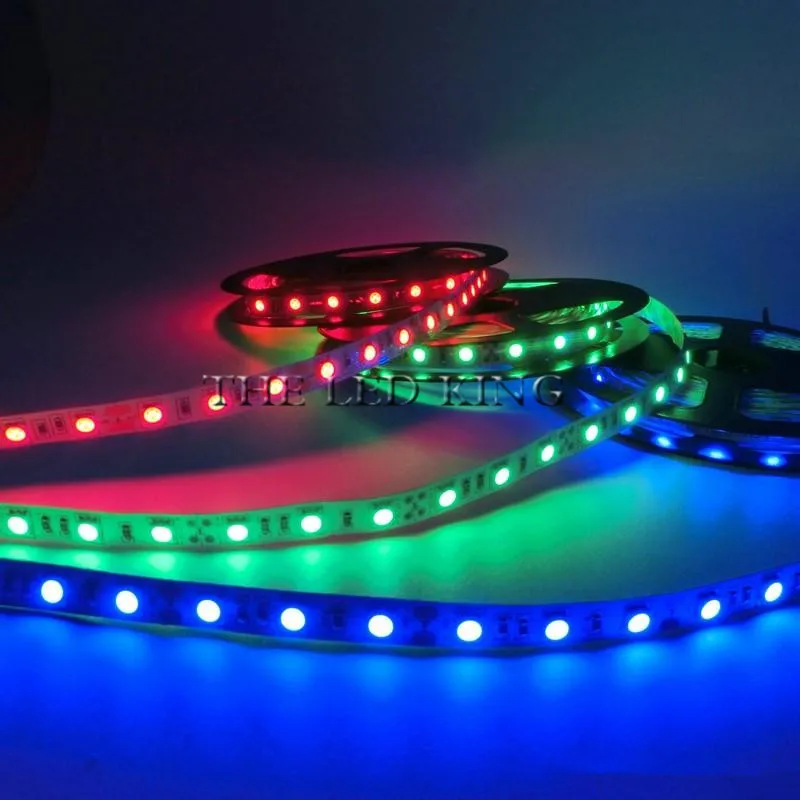 5 M RGB Светодиодные полосы 5050 2835 SMD Водонепроницаемый IP20 IP65 60leds/m 12 V Гибкая лампа Led RGB ленты/диод лента