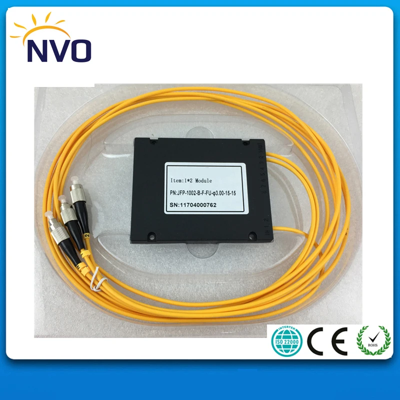 GEPON EPON 1x2 ABS коробка 1*2 FC/UPC Волоконно Оптический PLC сплиттер|fiber optic splitter|optical