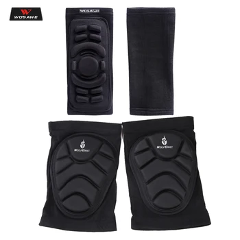 

WOSAWE Sports Football Basketball Motorcycle Elbow Knee Pads Protector Breathable Compression Knee Support Protection 1 Pair EVA
