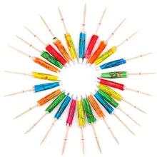 24 Разноцветные бумажные Коктейльные зонтики вечерние аксессуары для напитков