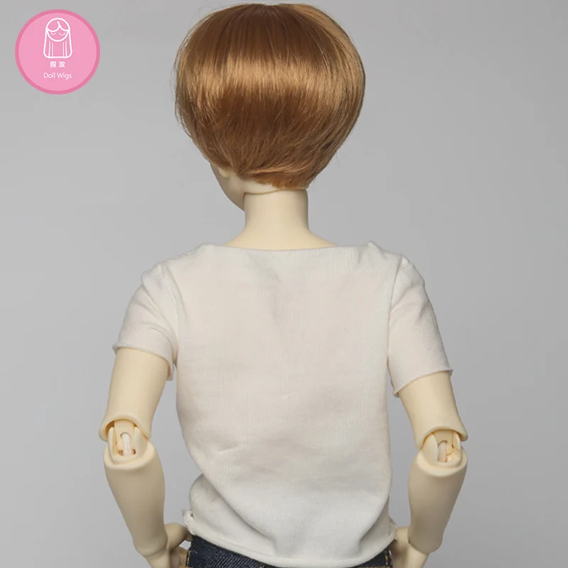 Парик для BJD куклы bjd парик 7-8 дюймов 1/4 высокотемпературный парик для мальчика короткие волосы кукольные парики с челкой модный тип стильные волосы