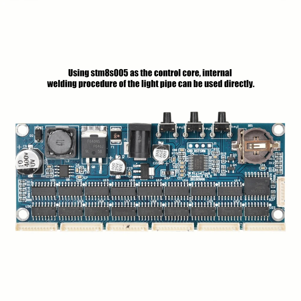 DIY IN14 PCBA цифровые часы комплект 11 V-13 V плата модуля С ПЛОСКИМ КАБЕЛЕМ