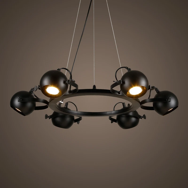 

modern black iron spider pendant light coffee shop restaurant personalized bedroom hanging light lamp