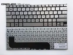 AR Арабский Клавиатура для ноутбука Asus Zenbook UX21 UX21E UX21A без рамы серебро раскладка клавиатуры АР