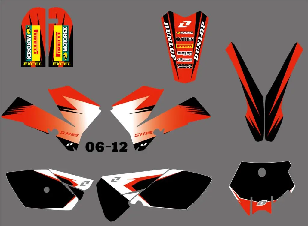 

NICECNC Decal Sticker Motorcycle for KTM SX 85 2006 2007 2008 2009 2010 2011 2012 Graphics Bakcgrounds Stickers Accessories HOT