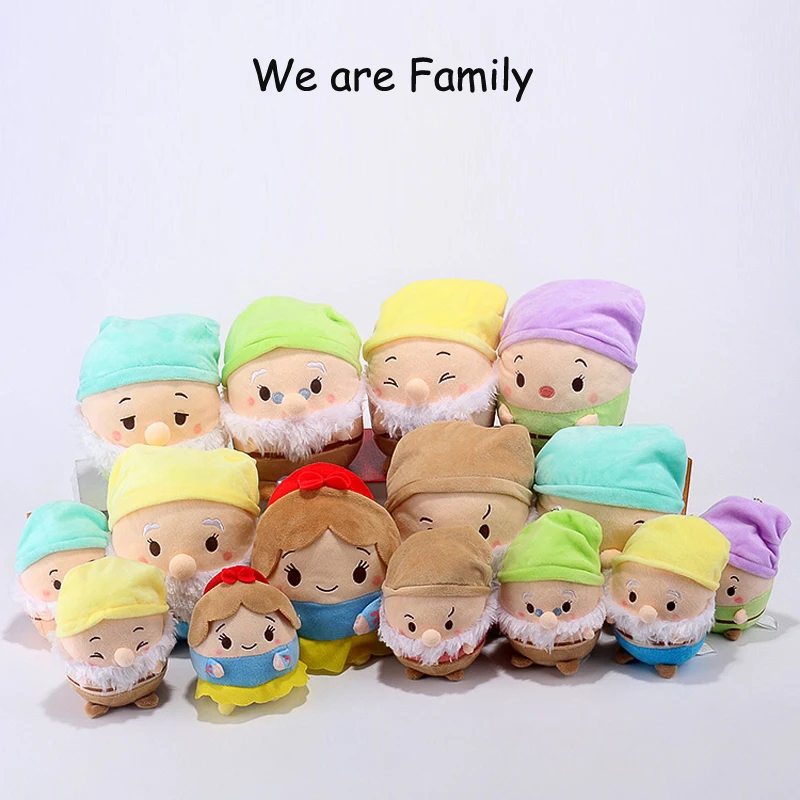 

10cm 18cm 30cm Japanese Cartoon TSUM TUSM ufufy Plush Toys Cartoon Snow White And Dwarfs Stuffed Plush Dolls Christmas Gifts