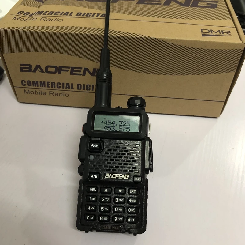 DM-5Rplus walkie talkie dual band DM-5R plus Digital Talkie 2000mAh battery DMR + analog 10km for hunting | Мобильные телефоны и