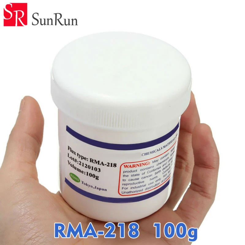 

Promotions!! 1pcs RMA-218 100cc 218 bga Solder Flux Paste Solder 100g for SMT Reballing