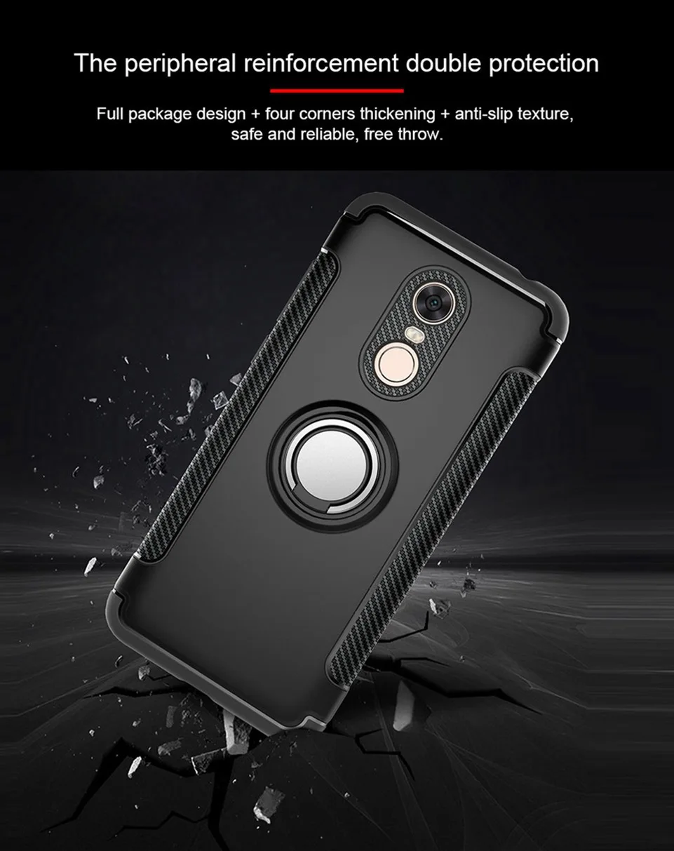 for Xiomi Cases Xiaomi Redmi 5 Plus Case Ring Coque Cover for Xiaomi Redmi Note 4x 4a 3s 3 4 pro 5a prime Mi 6 A1 Mix 2 2s Case (2)