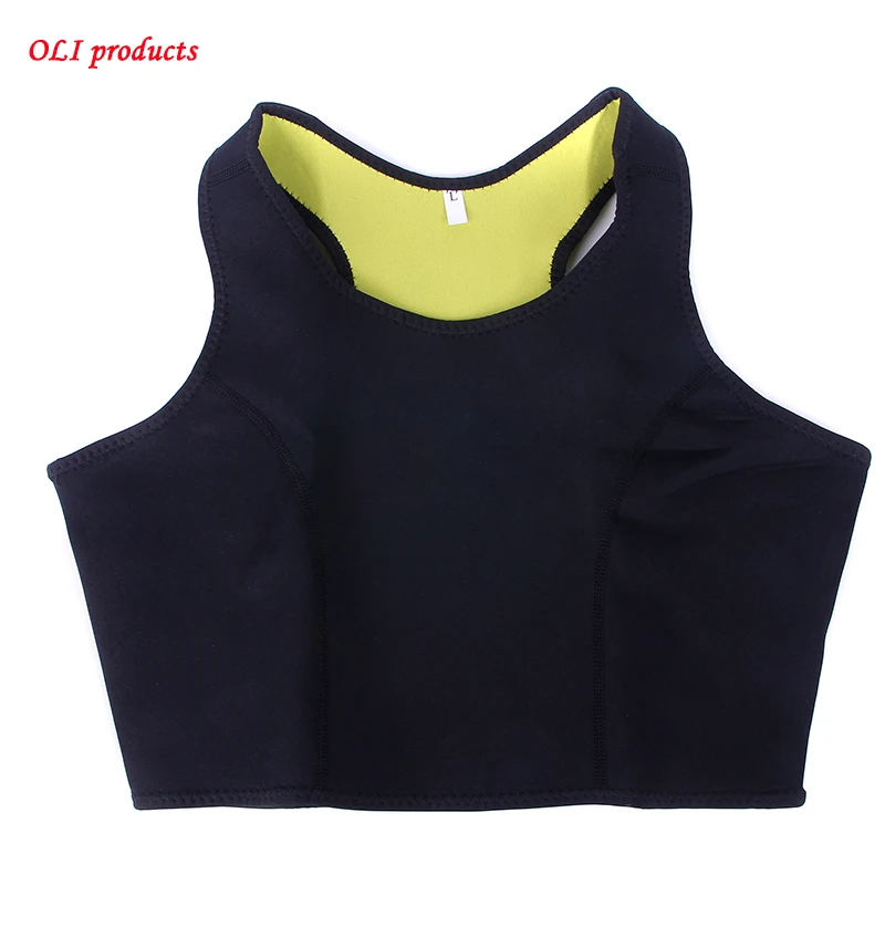 

high quality neoprene and nylon slimming body sports bra running gym vest #ST0076