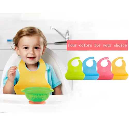 Силиконовые детские нагрудники водонепроницаемые Слюнявчики Силиконовые Слюнявчики для кормления младенцев отрыжка для детей Самостоятельная забота о кормлении свернутый мешок еды