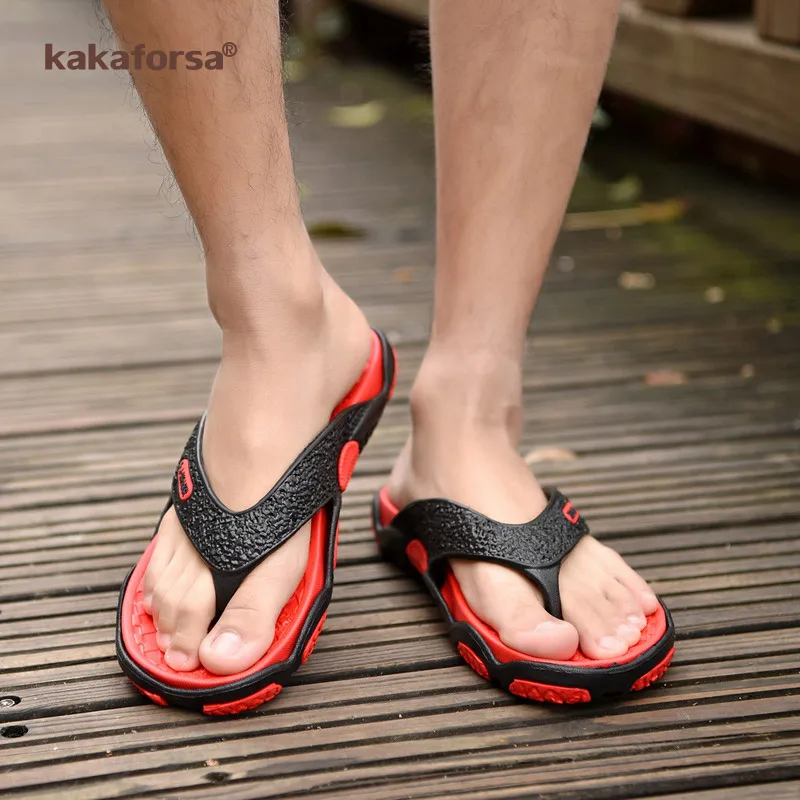 

Kakaforsa Summer Men Flip Flops Bathroom Slippers Fashion Summer Beach Sandal Breathable Outdoor Beach Flip Flops Man Sandals