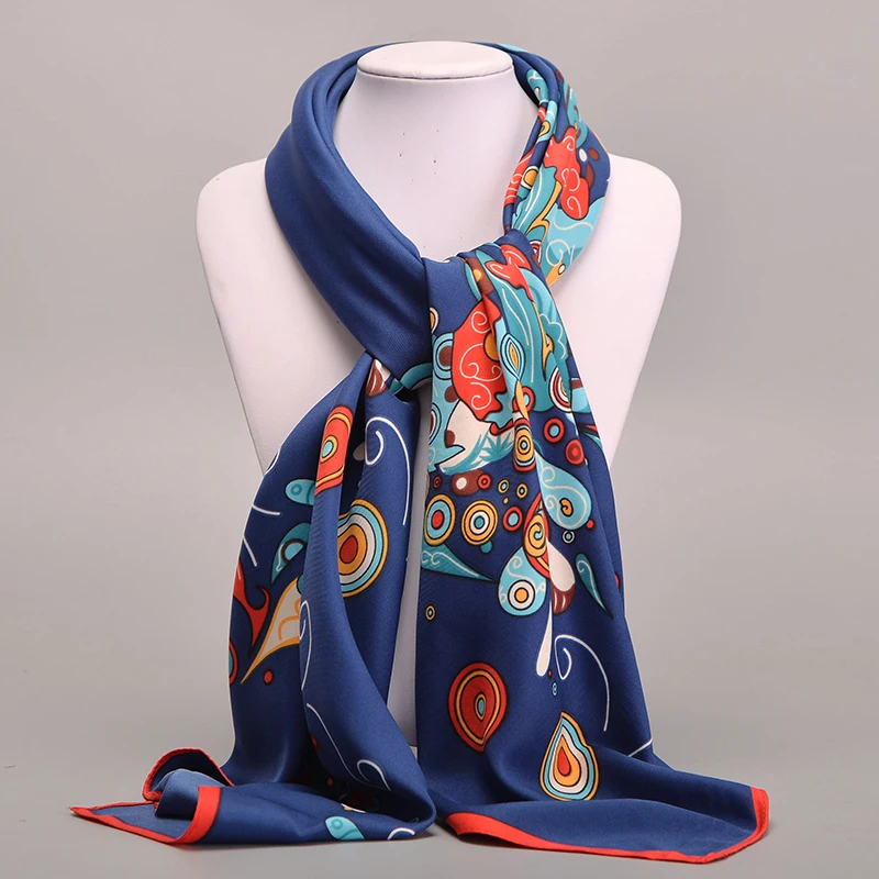 Buy Large Square Twill Silk Scarf For Women Ladies Spring Summer Scarves Female
