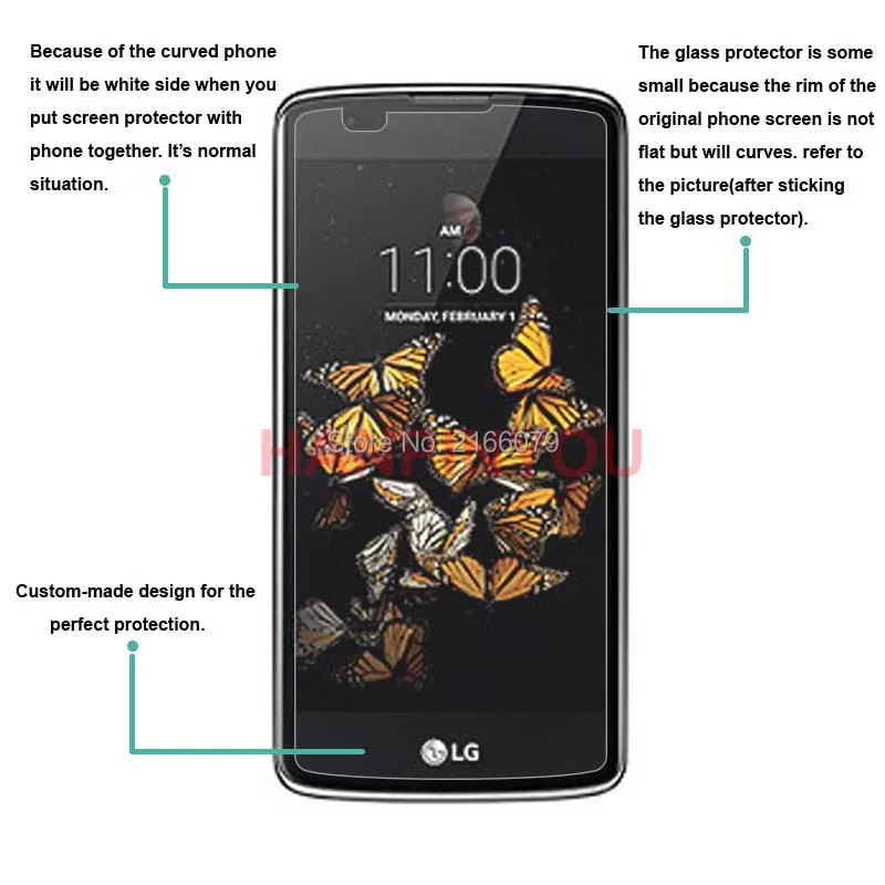 Новинка 9H 2.5D Закаленное стекло для защиты экрана LG K8 (2016) K350 K350N K350E K 8 5 0 &quotЗащитная