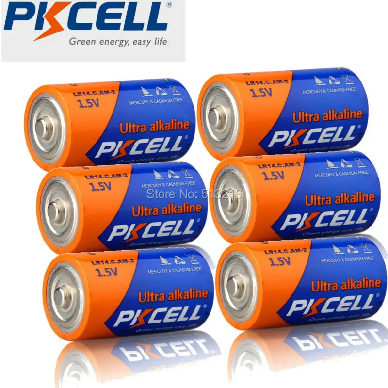 6 шт. AM 2 LR14 C MN1400 E93 1 5 V щелочные батареи превосходят R14P UM2 для газовой плиты Mircophone