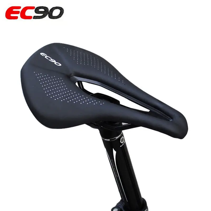 EC90 велосипед Сталь бантом кожаные седла, подседельные штыри подходит для MTB дорожный велосипед гель туфли из мягкой кожи на плоской подошве Road волнистой