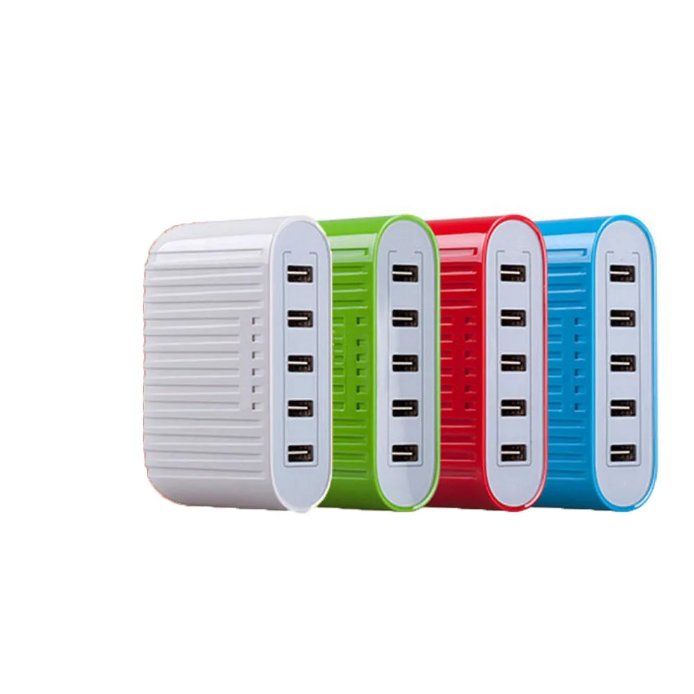 

2019 New Mobile Phone charger Quick Charge Multi port USB Charger With Double Sided Insert Port